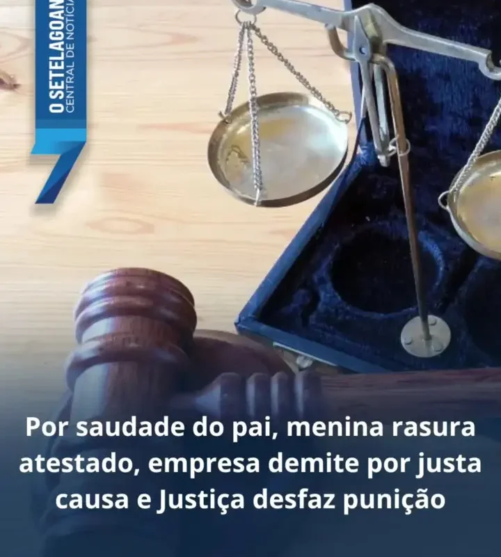 Justiça reverte demissão de pai após filha de 10 anos alterar atestado médico