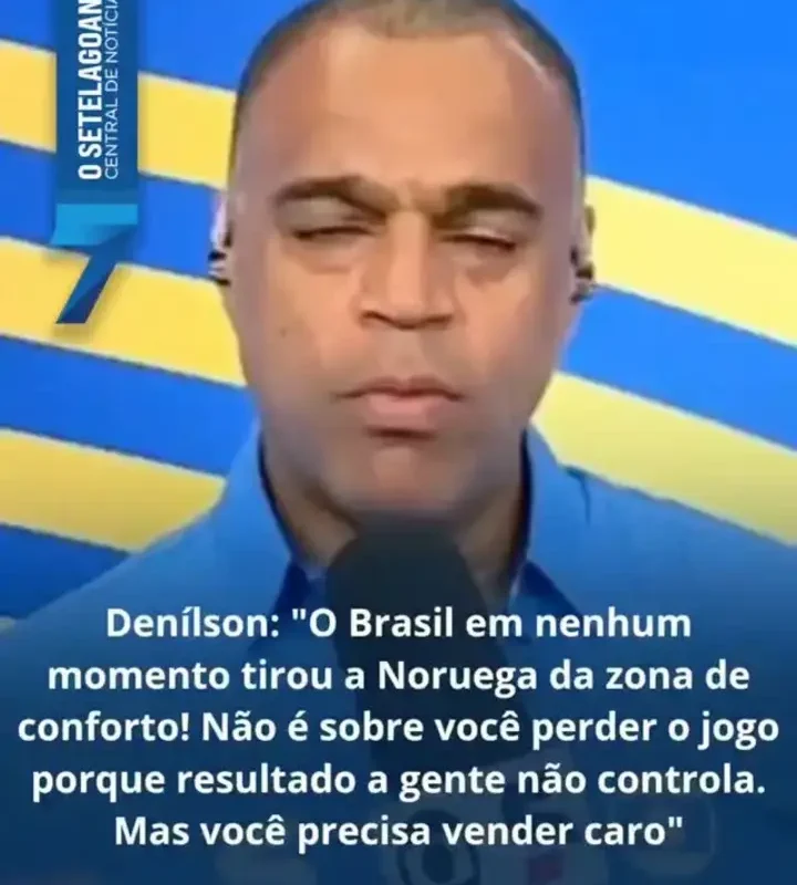 Denílson avalia atuação do Brasil na eliminação diante da Noruega