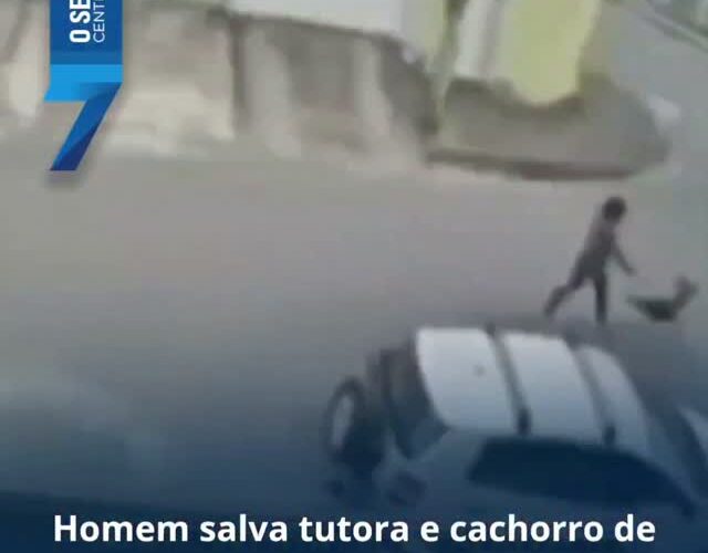 Homem impede ataque de pitbull contra mulher e cachorro em Juiz de Fora